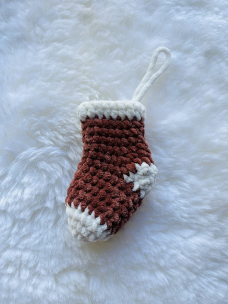 bruin sokje Kerstsokje