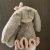 Gehaakt rokje en strikbandje voor medium jellycat konijn