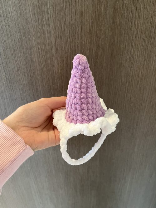 Gehaakt feest hoedje voor medium jellycat konijn