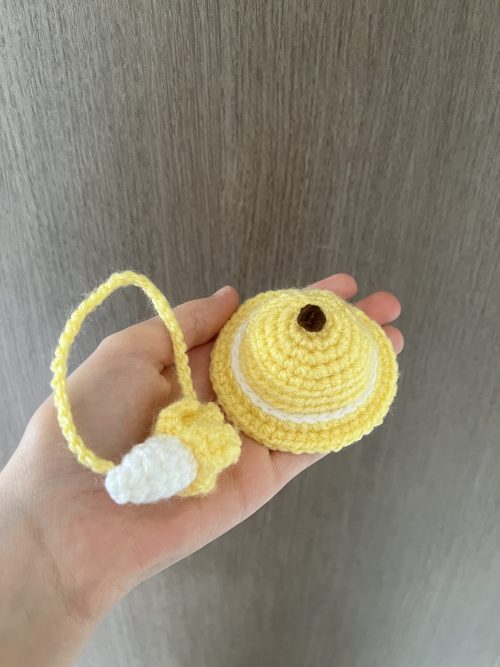 Gehaakt bananen hoedje en tasje voor peanut jellycat