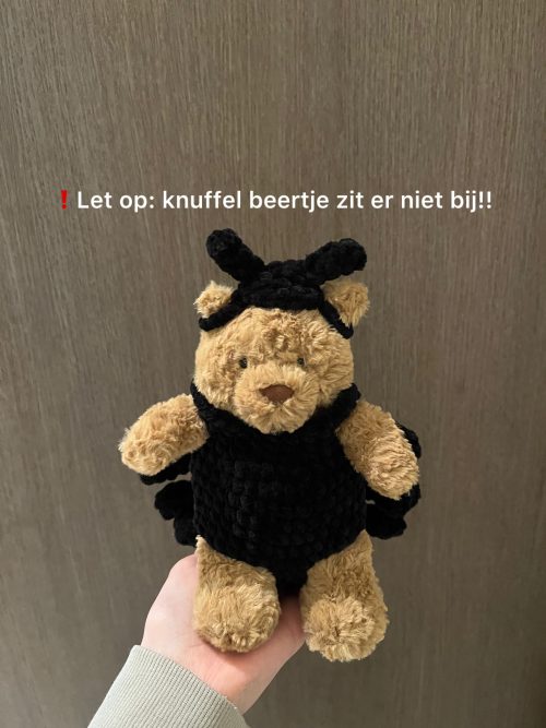 Gehaakt spinnen pakje en hoedje voor tiny bartholomew bear