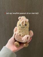 photo-output Gehaakt ballerina rokje met strikje voor peanut jellycat