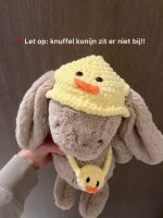 photo-output Gehaakt eenden hoedje en tasje voor medium jellycat konijn