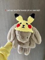 photo-output Gehaakt pikachu hoedje voor medium jellycat konijn