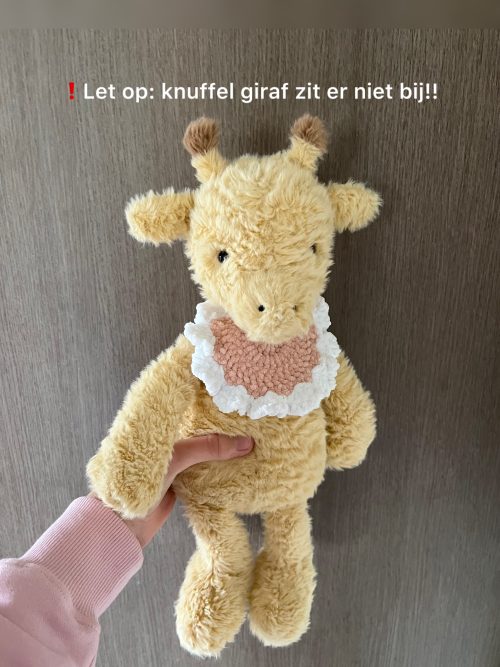 Gehaakt slabbetje voor jellycat knuffels