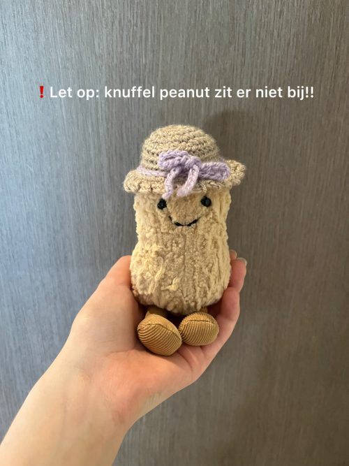 Gehaakt zomer hoedje voor peanut jellycat